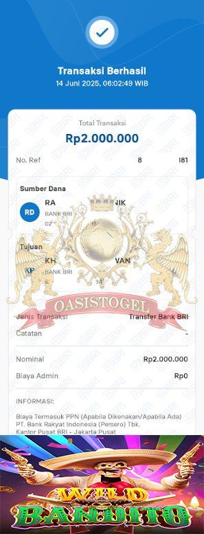 BUKTI JACKPOT OASISTOGEL