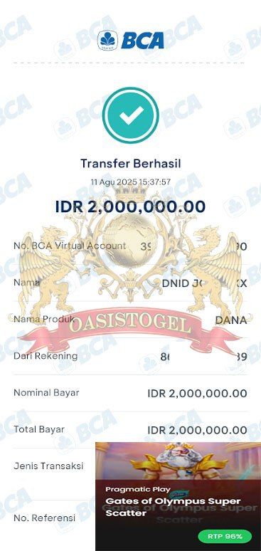 BUKTI JACKPOT OASISTOGEL