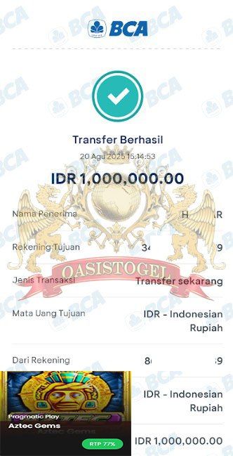 BUKTI JACKPOT OASISTOGEL