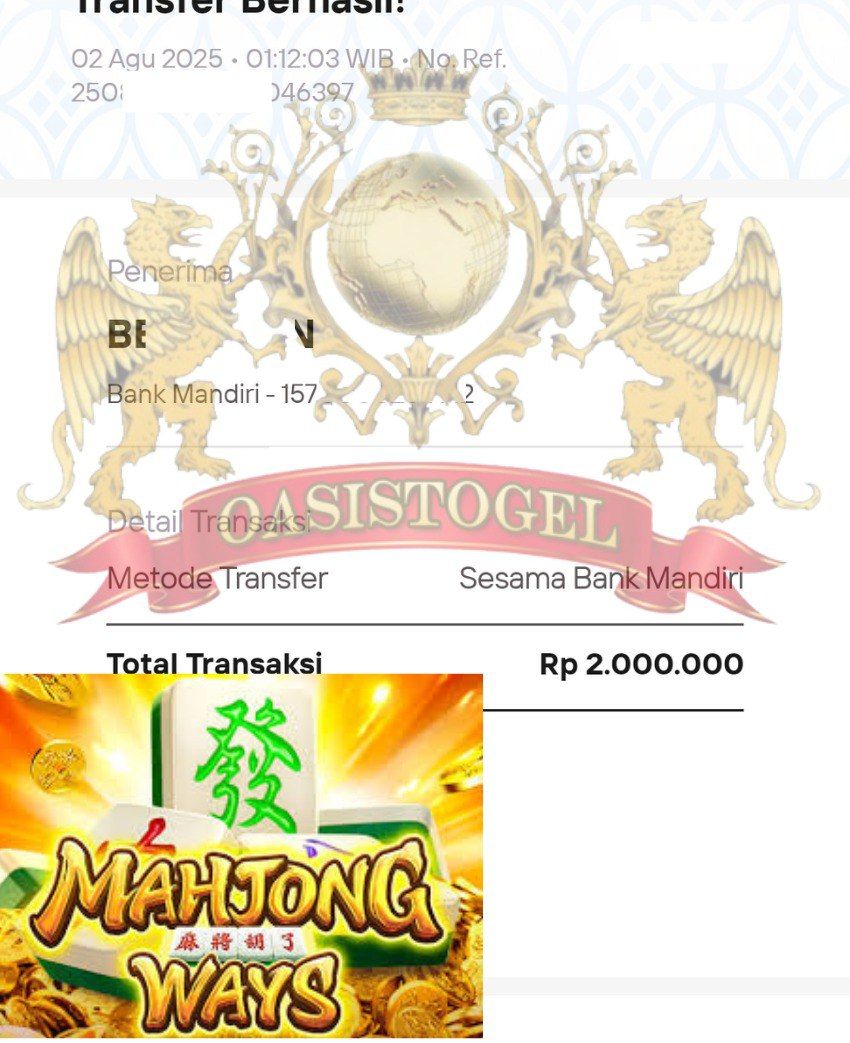 BUKTI JACKPOT OASISTOGEL