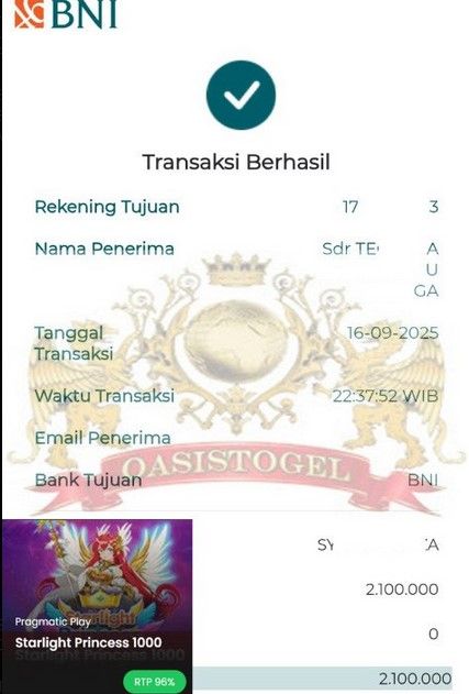 BUKTI JACKPOT OASISTOGEL