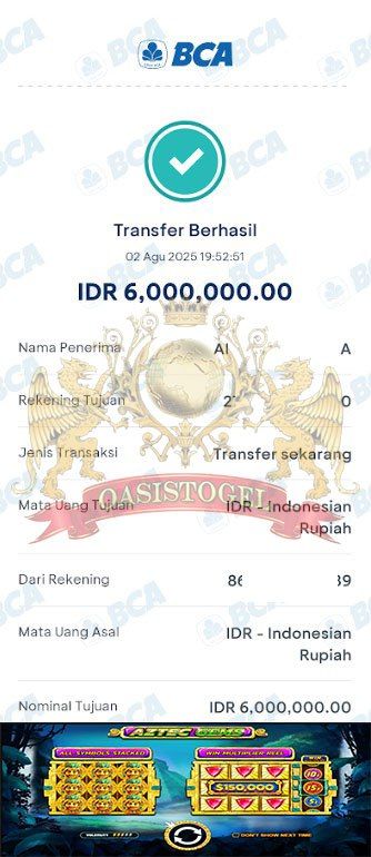 BUKTI JACKPOT OASISTOGEL