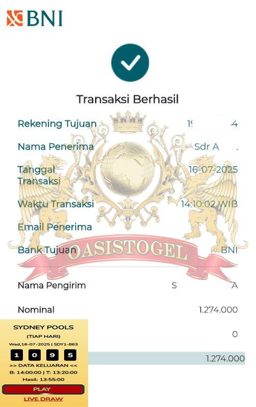 BUKTI JACKPOT OASISTOGEL