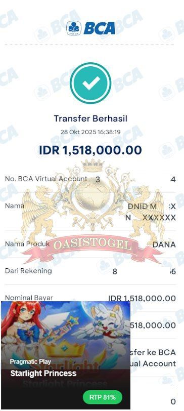 BUKTI JACKPOT OASISTOGEL