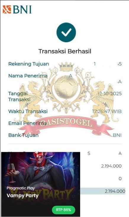 BUKTI JACKPOT OASISTOGEL
