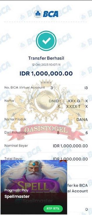 BUKTI JACKPOT OASISTOGEL