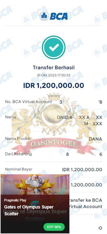 BUKTI JACKPOT OASISTOGEL