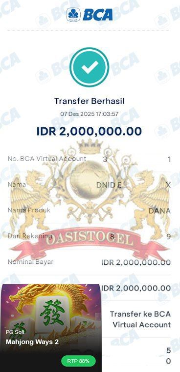 BUKTI JACKPOT OASISTOGEL