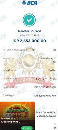 BUKTI JACKPOT OASISTOGEL