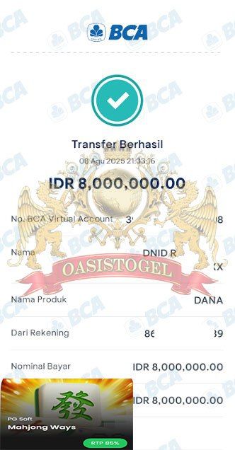 BUKTI JACKPOT OASISTOGEL