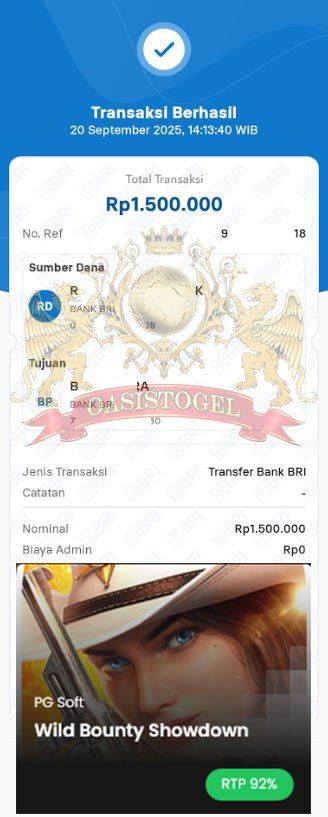 BUKTI JACKPOT OASISTOGEL