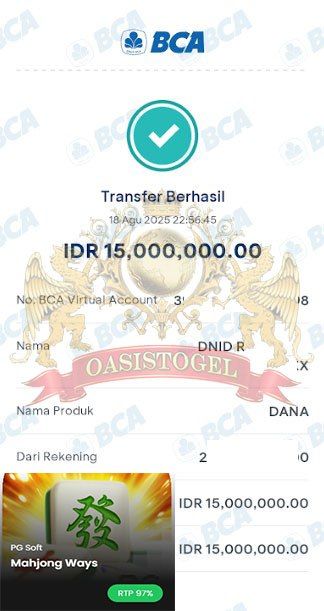 BUKTI JACKPOT OASISTOGEL