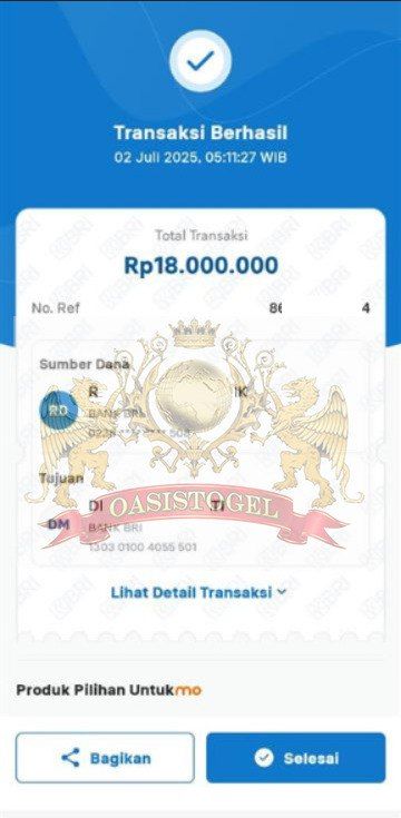 BUKTI JACKPOT OASISTOGEL