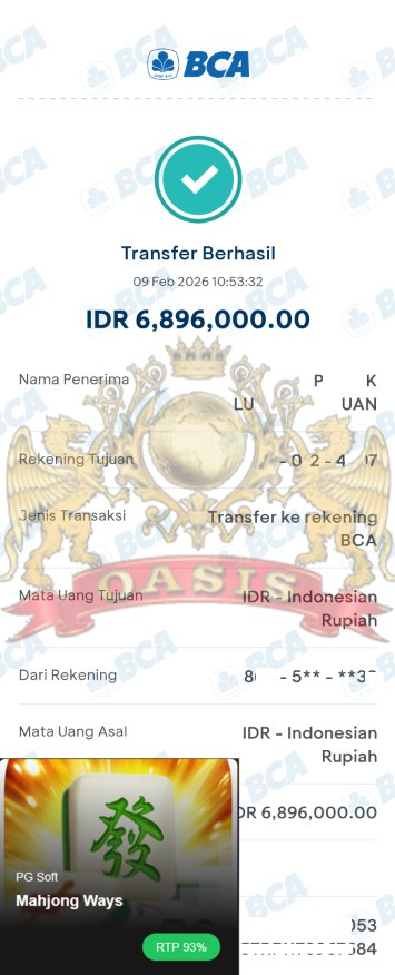 BUKTI JACKPOT OASISTOGEL