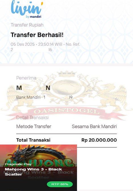 BUKTI JACKPOT OASISTOGEL