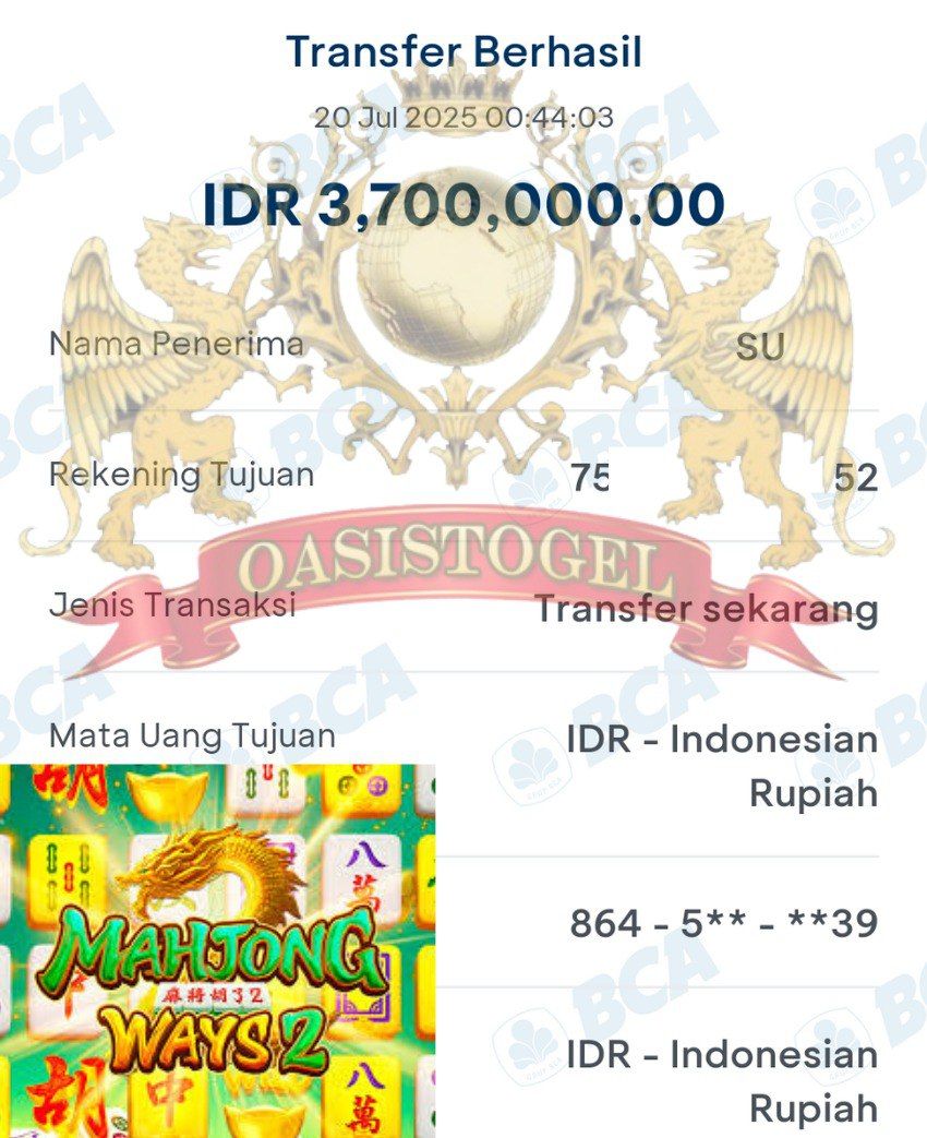 BUKTI JACKPOT OASISTOGEL