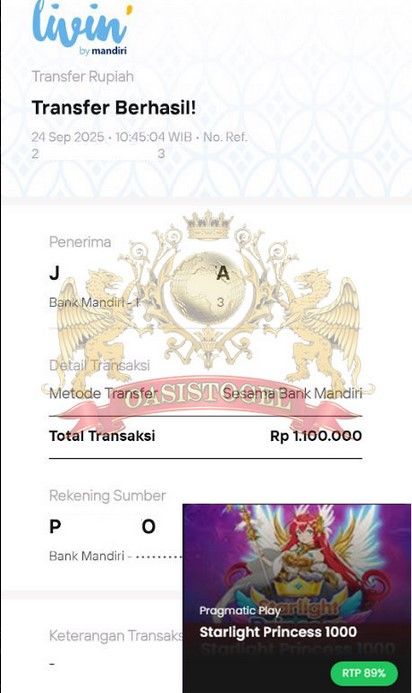 BUKTI JACKPOT OASISTOGEL