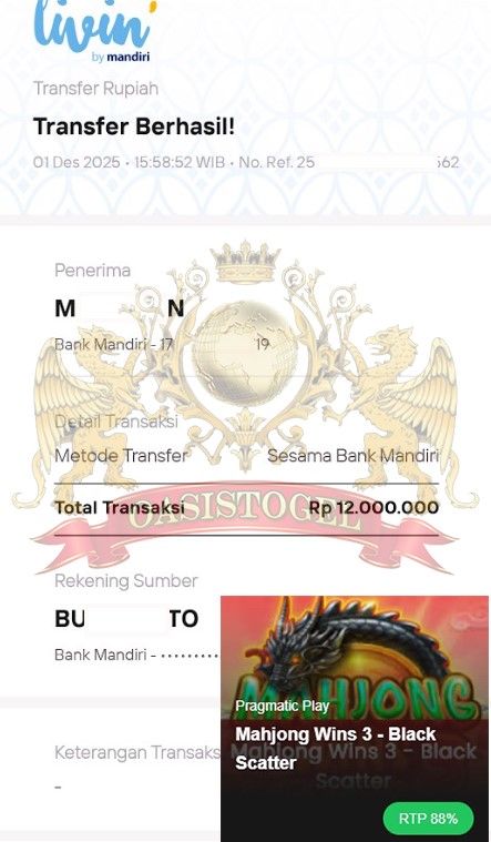 BUKTI JACKPOT OASISTOGEL