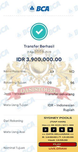 BUKTI JACKPOT OASISTOGEL
