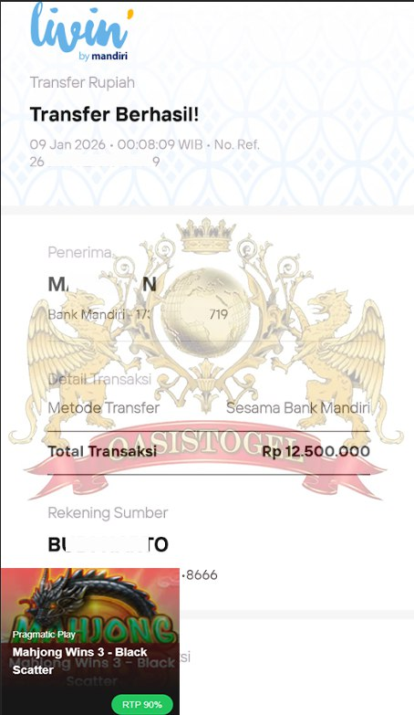 BUKTI JACKPOT OASISTOGEL