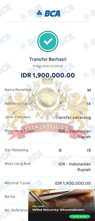 BUKTI JACKPOT OASISTOGEL