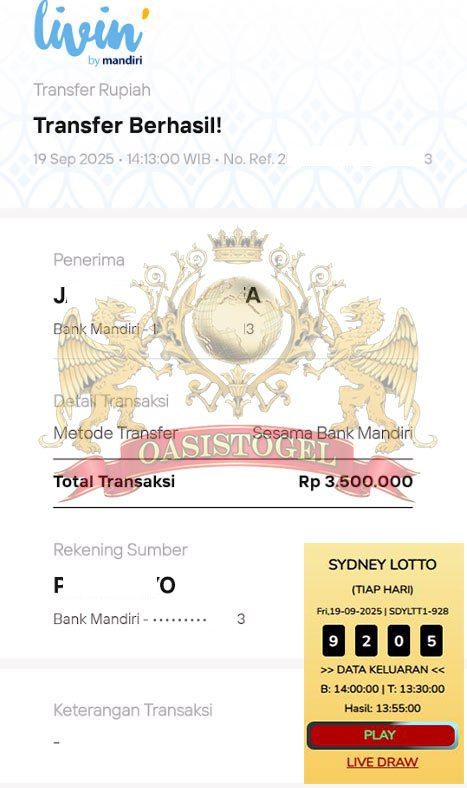 BUKTI JACKPOT OASISTOGEL