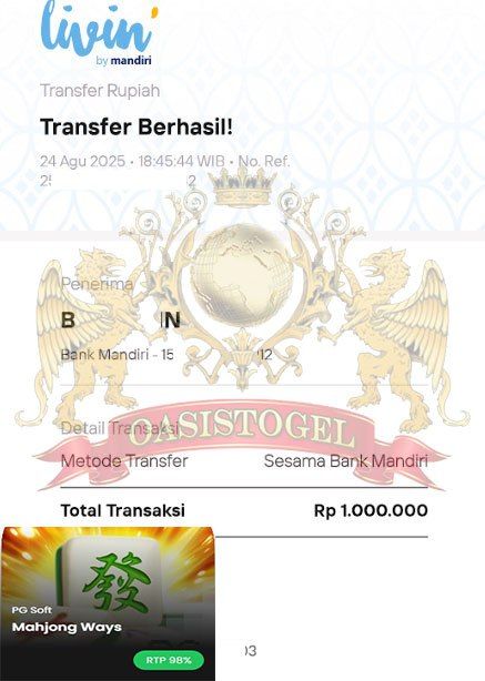 BUKTI JACKPOT OASISTOGEL
