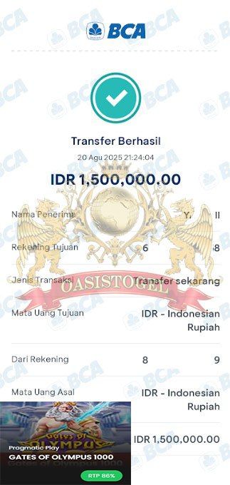 BUKTI JACKPOT OASISTOGEL