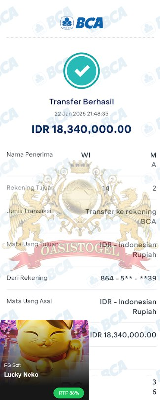 BUKTI JACKPOT OASISTOGEL