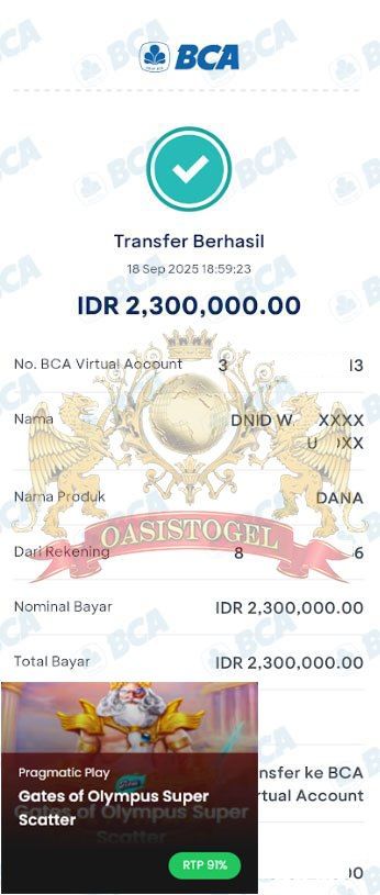 BUKTI JACKPOT OASISTOGEL