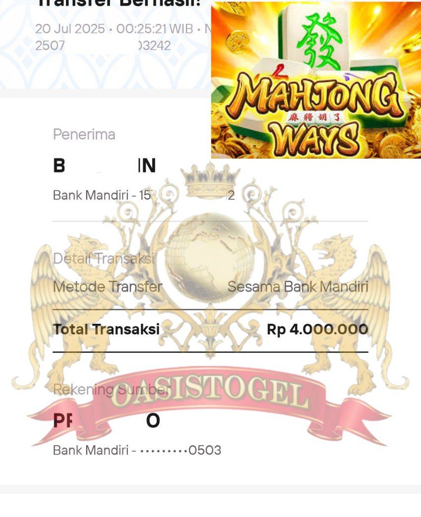 BUKTI JACKPOT OASISTOGEL