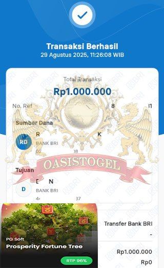 BUKTI JACKPOT OASISTOGEL