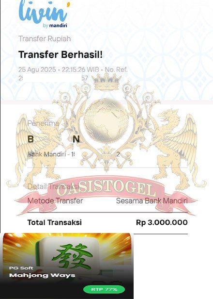 BUKTI JACKPOT OASISTOGEL