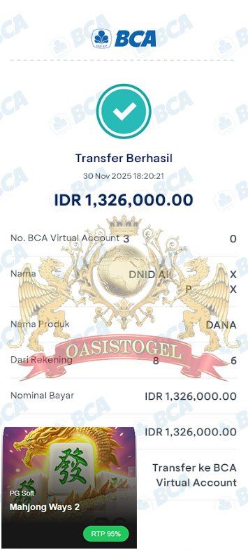 BUKTI JACKPOT OASISTOGEL