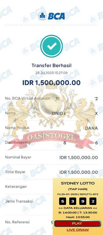 BUKTI JACKPOT OASISTOGEL
