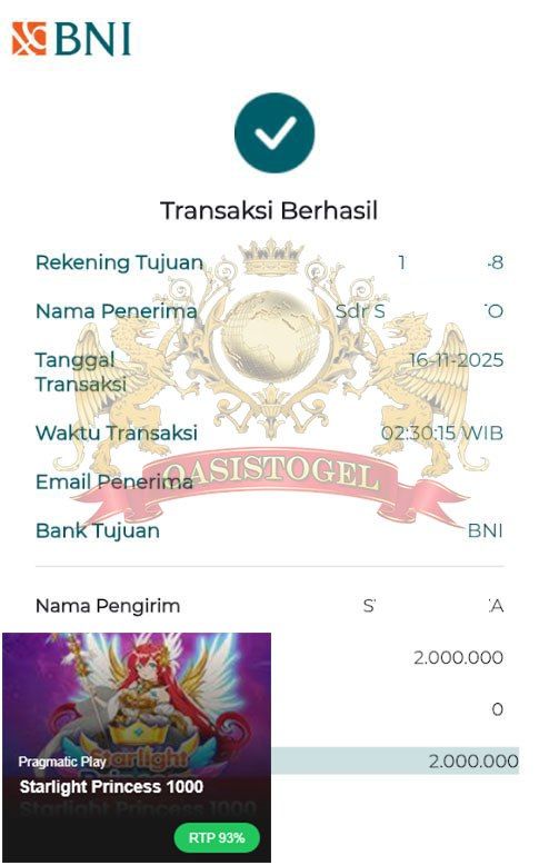 BUKTI JACKPOT OASISTOGEL