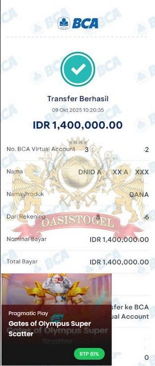 BUKTI JACKPOT OASISTOGEL