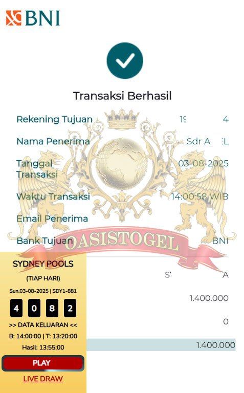 BUKTI JACKPOT OASISTOGEL