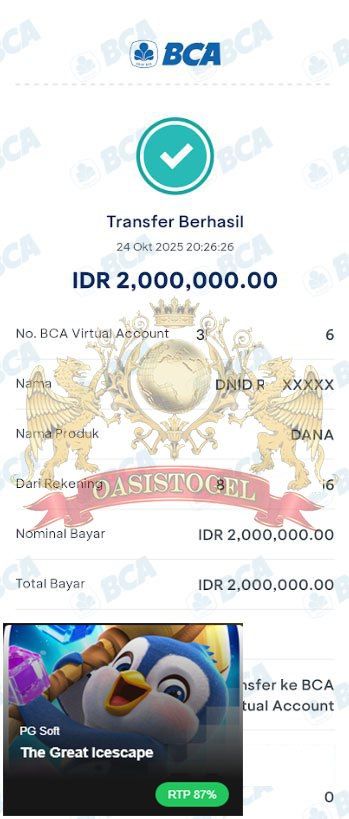 BUKTI JACKPOT OASISTOGEL