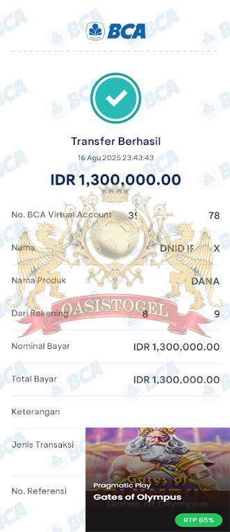BUKTI JACKPOT OASISTOGEL