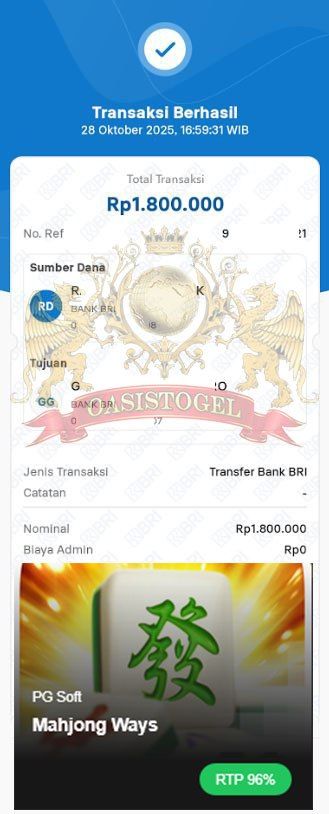 BUKTI JACKPOT OASISTOGEL