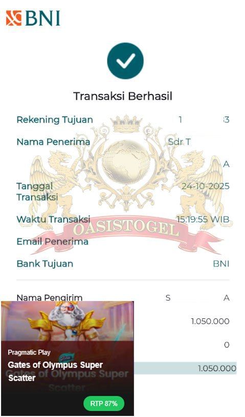 BUKTI JACKPOT OASISTOGEL