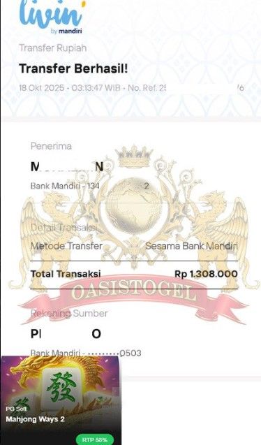 BUKTI JACKPOT OASISTOGEL