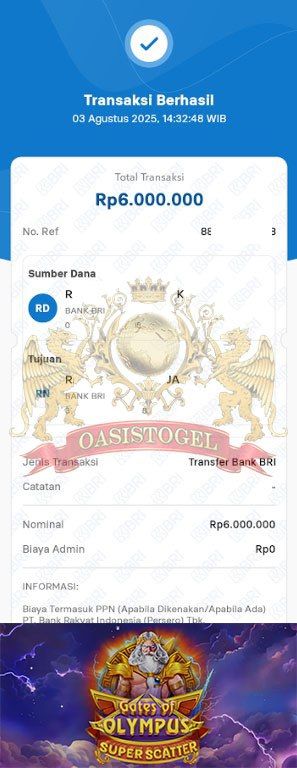 BUKTI JACKPOT OASISTOGEL