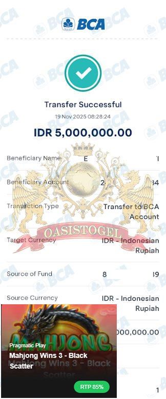 BUKTI JACKPOT OASISTOGEL