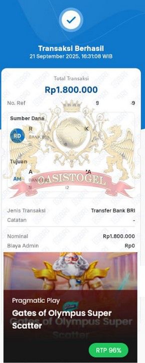 BUKTI JACKPOT OASISTOGEL