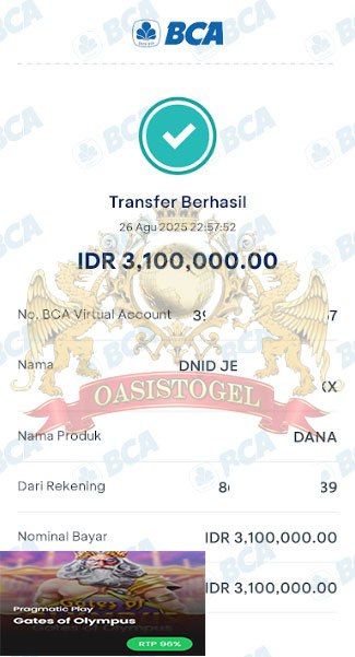 BUKTI JACKPOT OASISTOGEL