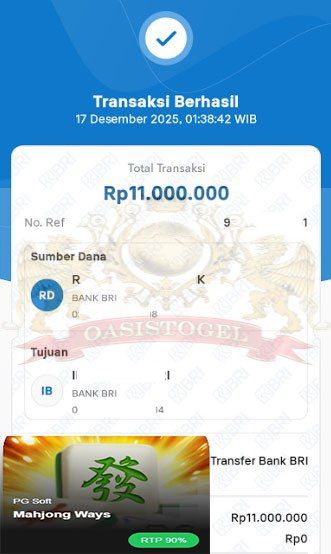 BUKTI JACKPOT OASISTOGEL