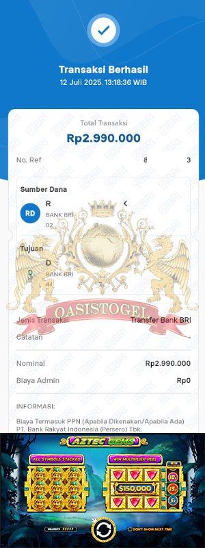 BUKTI JACKPOT OASISTOGEL