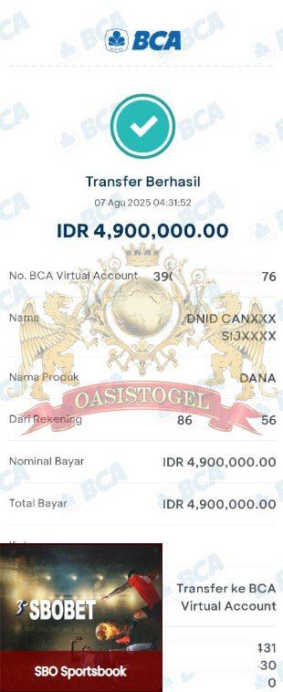 BUKTI JACKPOT OASISTOGEL